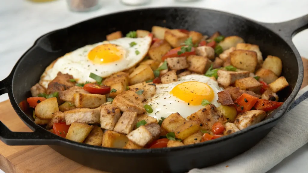 chicken and egg hash