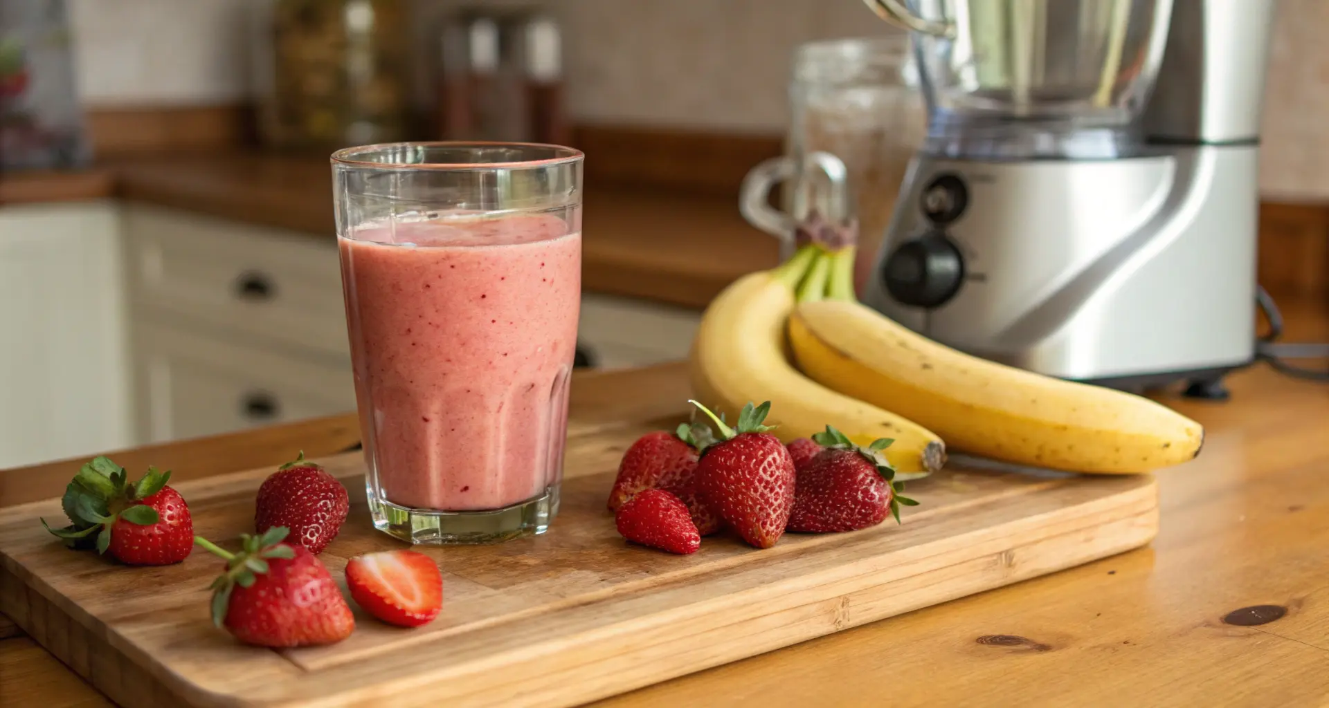 the best strawberry smoothie glass fresh fruits