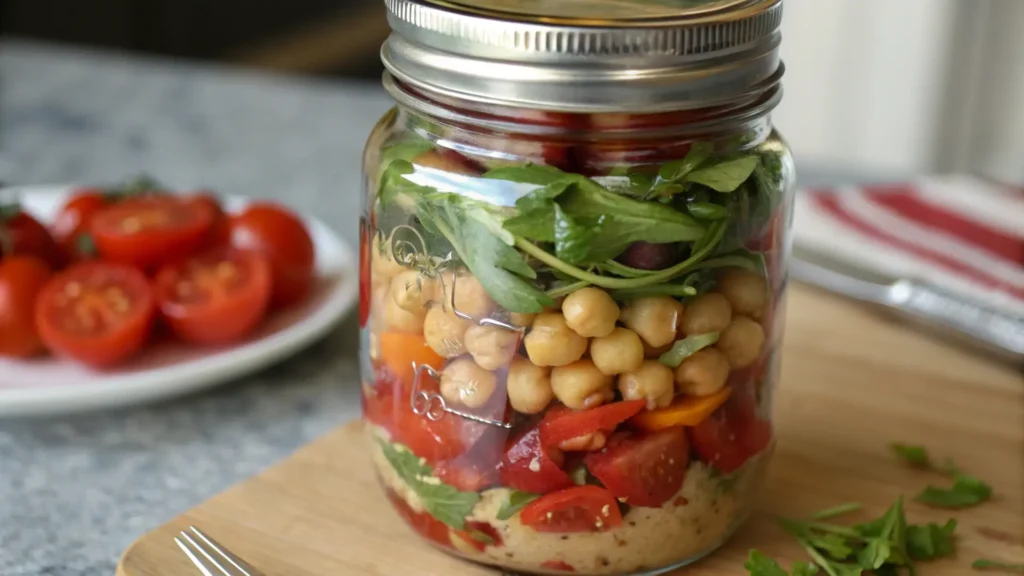 gluten free lunch ideas in mason jar